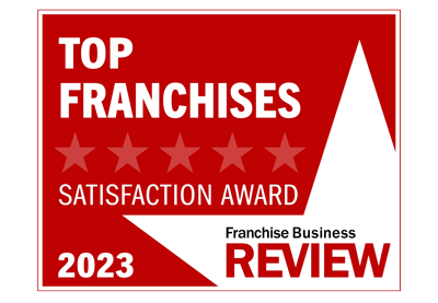 Top franchises satisfaction award 2023 badge