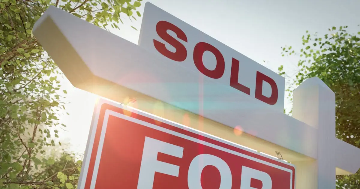sold sign outside home